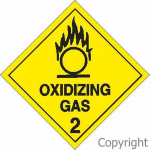 HAZCHEM Oxidizing Gas Sign