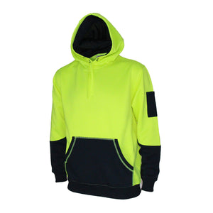 3721 - Hi Vis 2 tone super fleecy hoodie