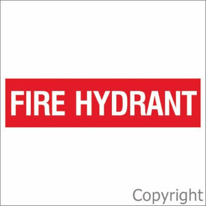 Fire Hydrant Sign Red