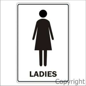Ladies Toilet Sign With Picture
