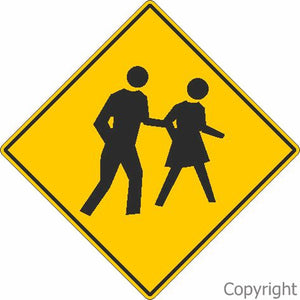 Aged Person Crossing Sign