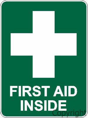 First Aid Inside Sign