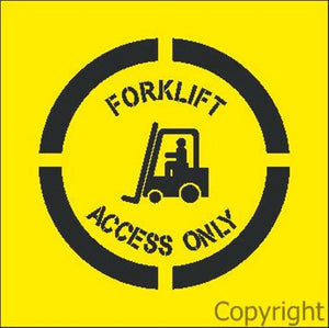 Forklift Access Only Stencil