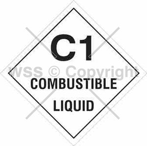 C1 Combustible Liquid Sign pk5