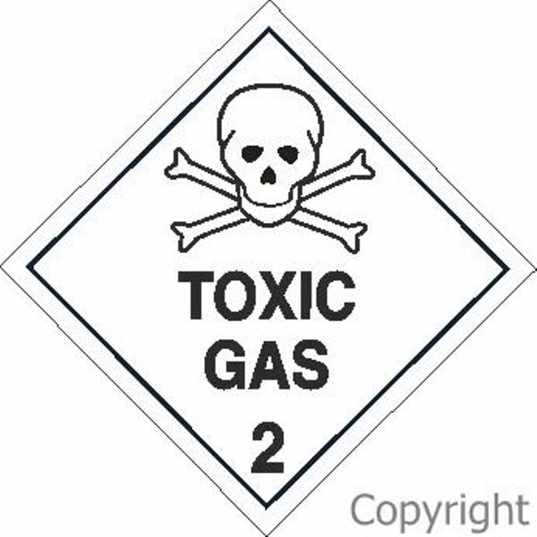 HAZCHEM Toxic Gas Sign