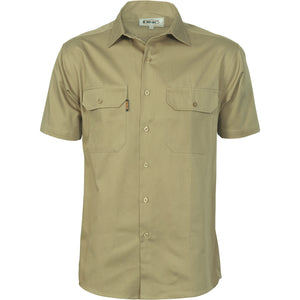 3201 - Cotton Drill Work Shirt - Short Sleeve