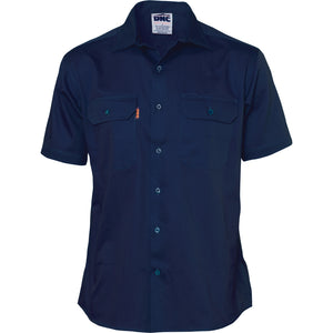 3201 - Cotton Drill Work Shirt - Short Sleeve