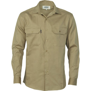 3202 - Cotton Drill Work Shirt - Long Sleeve