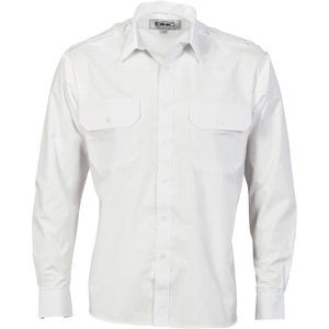 3214 - Epaulette Polyester/Cotton Work Shirt - Long Sleeve