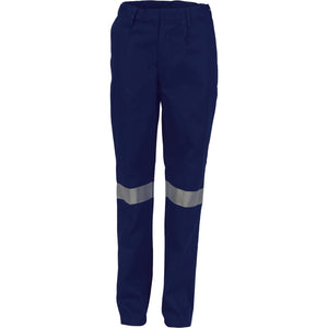 3328 - Ladies Cotton Drill Pants With 3M Reflective Tape