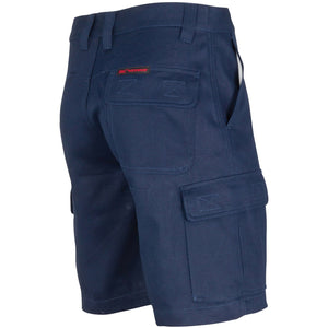 3358 - Middle Weight Cotton Double Slant Cargo Shorts - With Shorter Leg Length