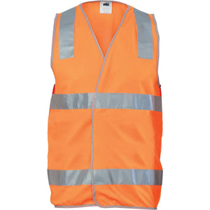 3503 - Day/Night Safety Vest with Hoop & Shoulder Generic R/Tape