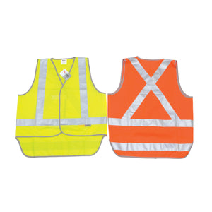 3802 - Day/Night Cross Back Safety Vests with Tail