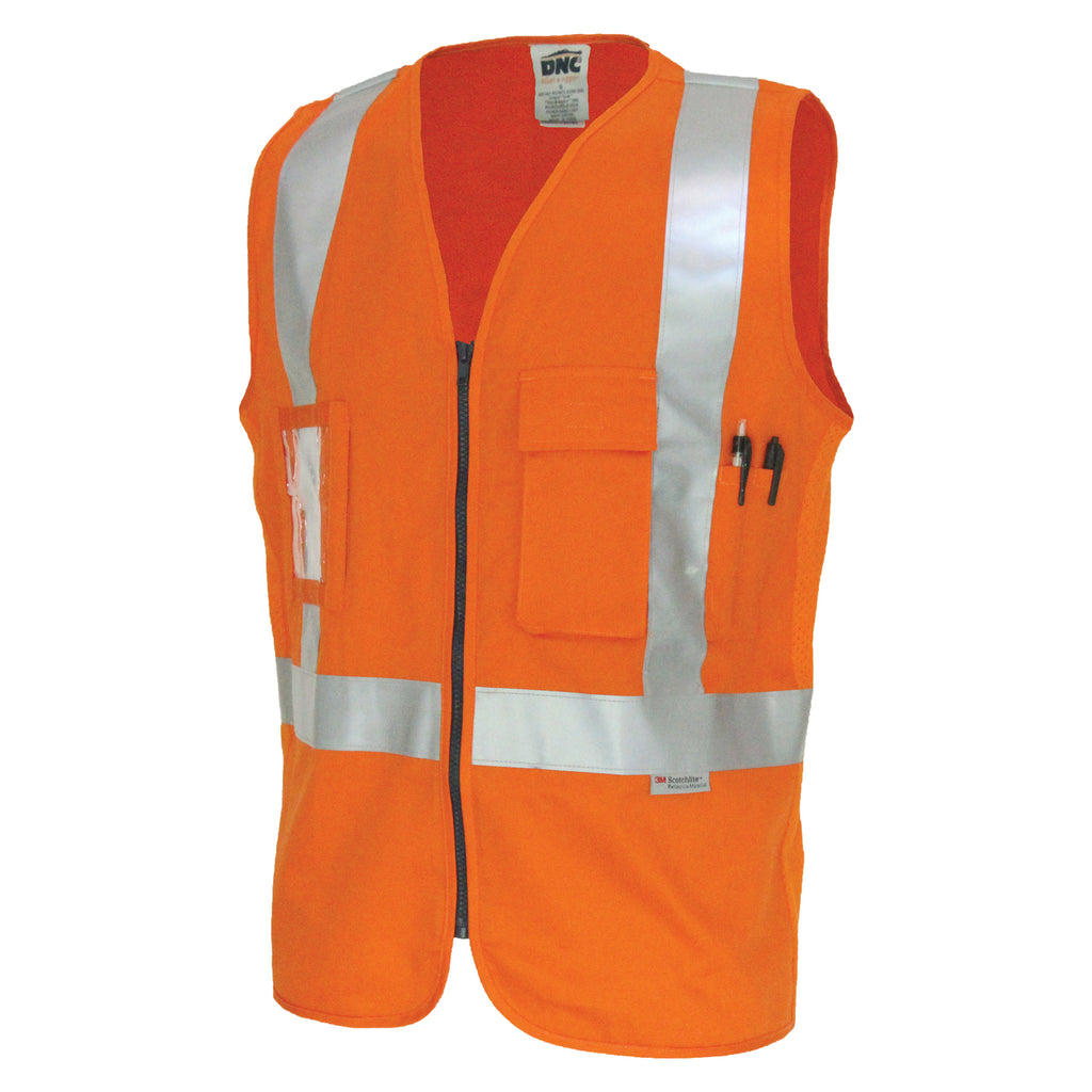3810 - Day/Night Cross Back Cotton Safety Vests