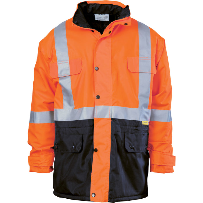 3863 - Hi Vis Two Tone Quilted Jacket with 3M R/Tape