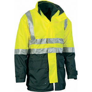 3864 - 4 in 1 HiVis Two Tone Breathable Jacket with Vest and 3M R/Tape