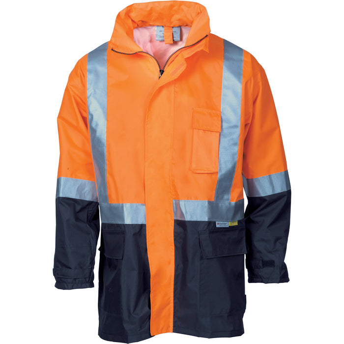 3879 - Hi Vis Two Tone Light weight Rain Jacket with 3M R/Tape
