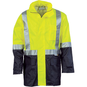 3879 - Hi Vis Two Tone Light weight Rain Jacket with 3M R/Tape