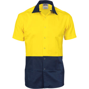 3941 - Hi Vis Cool Breeze Food Industry Cotton Shirt - Short Sleeve