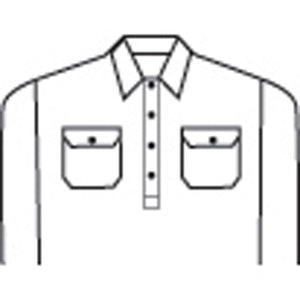 3945 - Hi Vis Cool-Breeze Close Front Cotton Shirt with Generic R/Tape