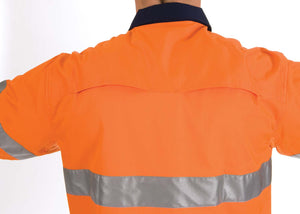 3947 - Hi Vis 3 Way Cool-Breeze Cotton Shirt with 3M R/Tape - Long sleeve