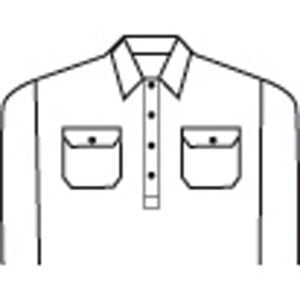 3949 - Hi Vis Cool-Breeze Close Front Cotton Shirt with 3M R/Tape - Long sleeve