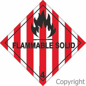 HAZCHEM Flammable Solid Sign