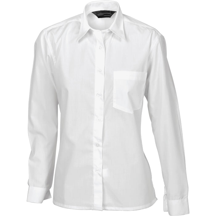 4202 - Ladies Polyester Cotton Poplin Shirt - Long Sleeve