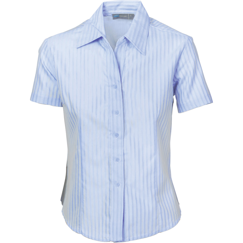 4235 - Ladies Tonal Stripe Shirts - Short Sleeve