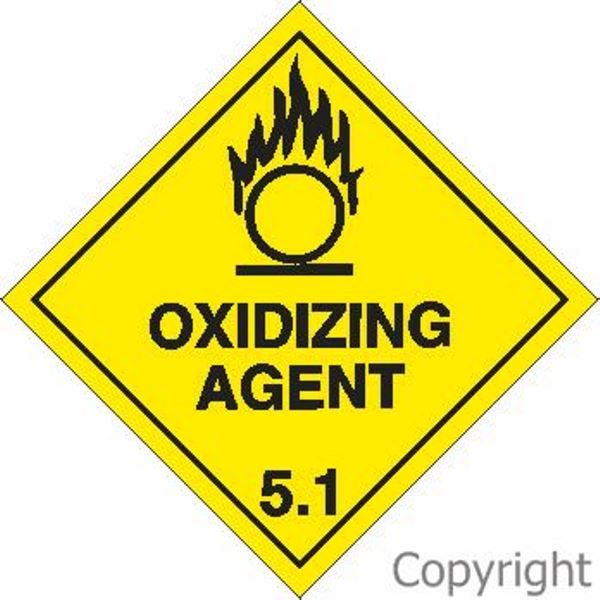 HAZCHEM Oxidizing Agent Sign