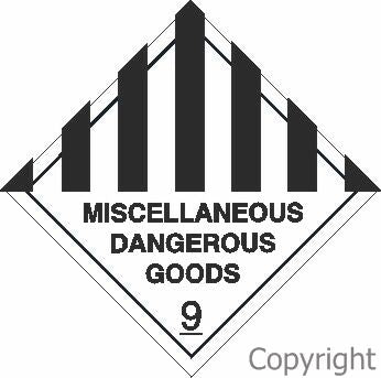 HAZCHEM Misc. Dangerous Goods Sign