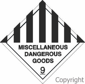 HAZCHEM Misc. Dangerous Goods Sign