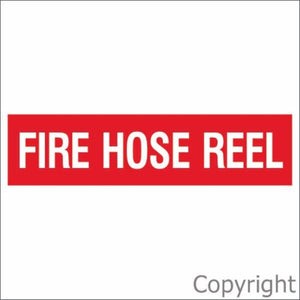 Fire Hose Reel Sign Red