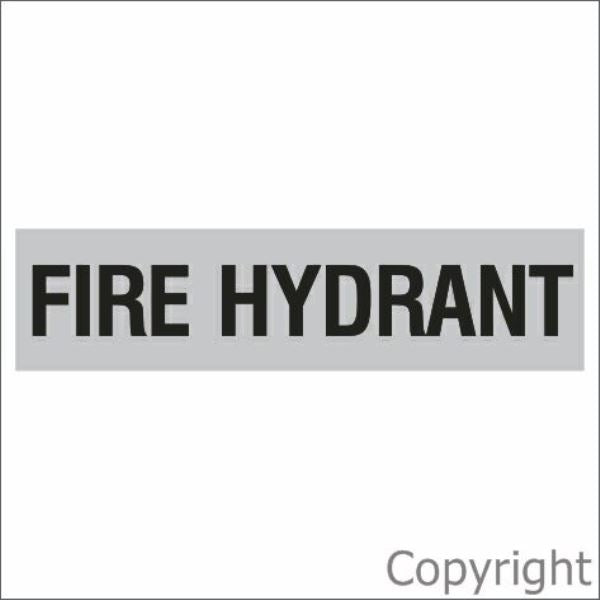 Fire Hydrant Sign Silver