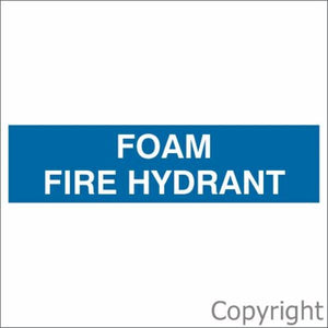 Foam Fire Hydrant Sign Blue
