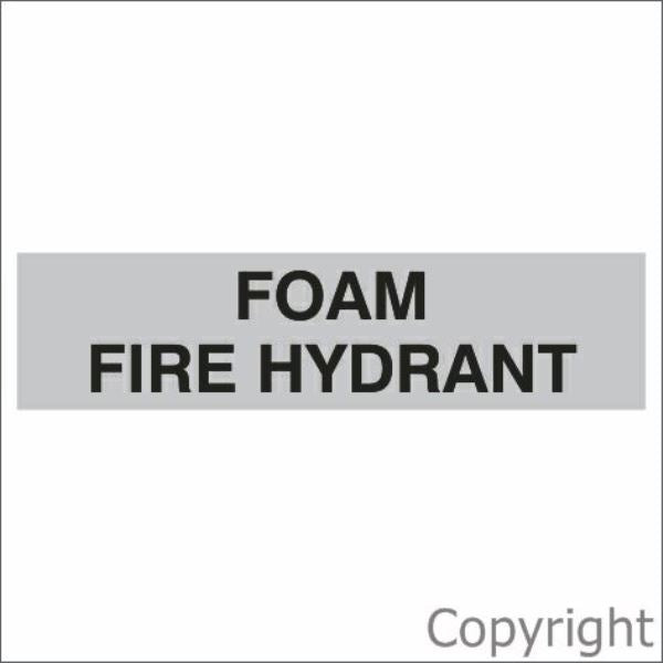 Foam Fire Hydrant Sign Silver