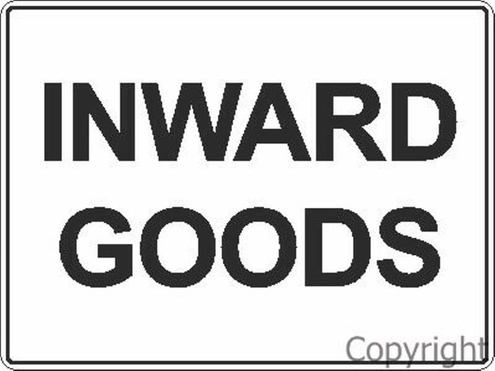 Inwards Goods Sign