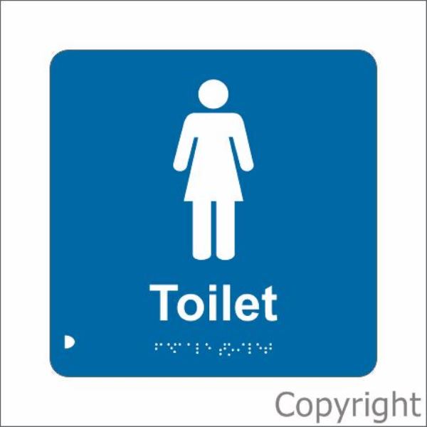 Braille Ladies Toilet Sign