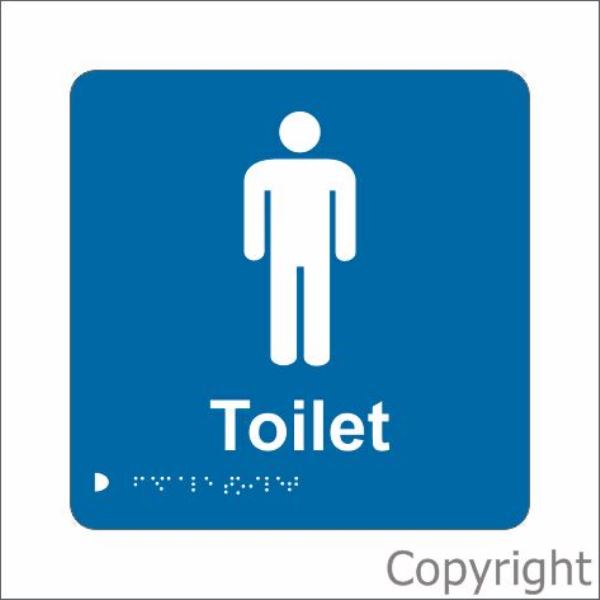 Braille Mens Toilet Sign