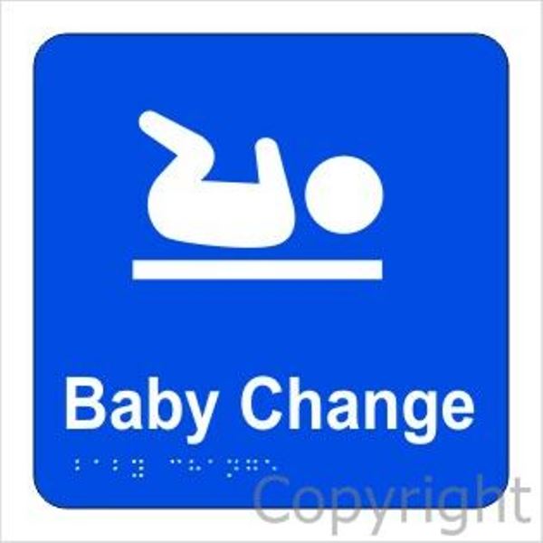 Braille Baby Change Sign