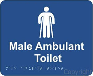 Braille Male Ambulant Toilet Sign