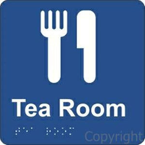 Braille Tea Room Sign
