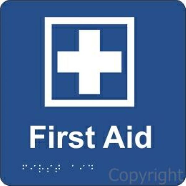 Braille First Aid Sign