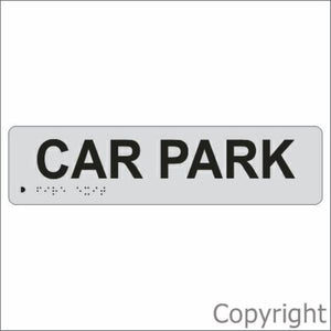 Braille Car Park Sign
