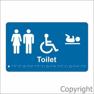 Braille Unisex Disabled Change Room Sign