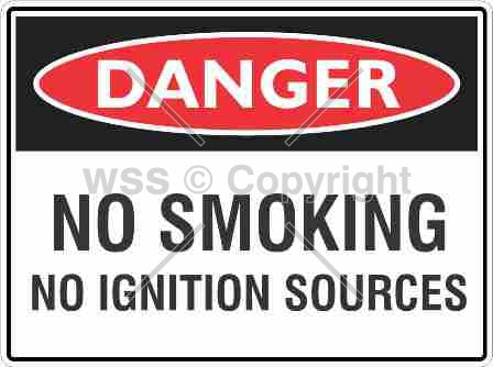 Danger No Smoking No Ignition Sources Sign