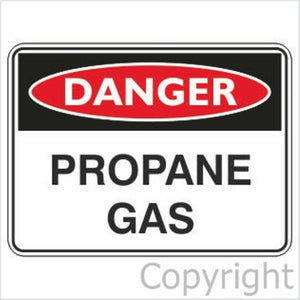 Danger Propane Gas Sign