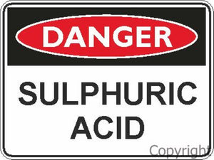 Danger Sulphuric Acid Sign