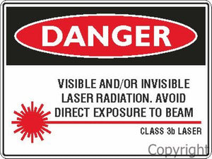Danger Class 3b Laser Sign