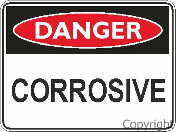 Danger Corrosive Sign